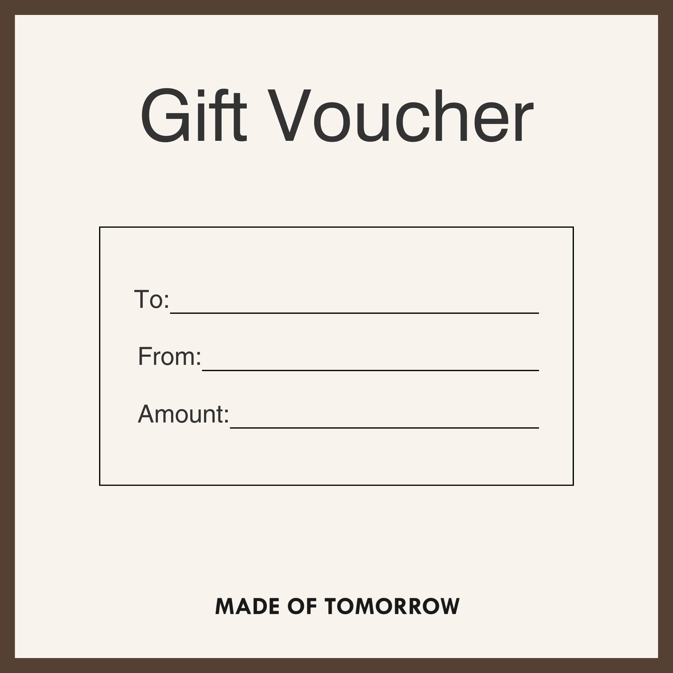 MOT Online Gift Vouchers