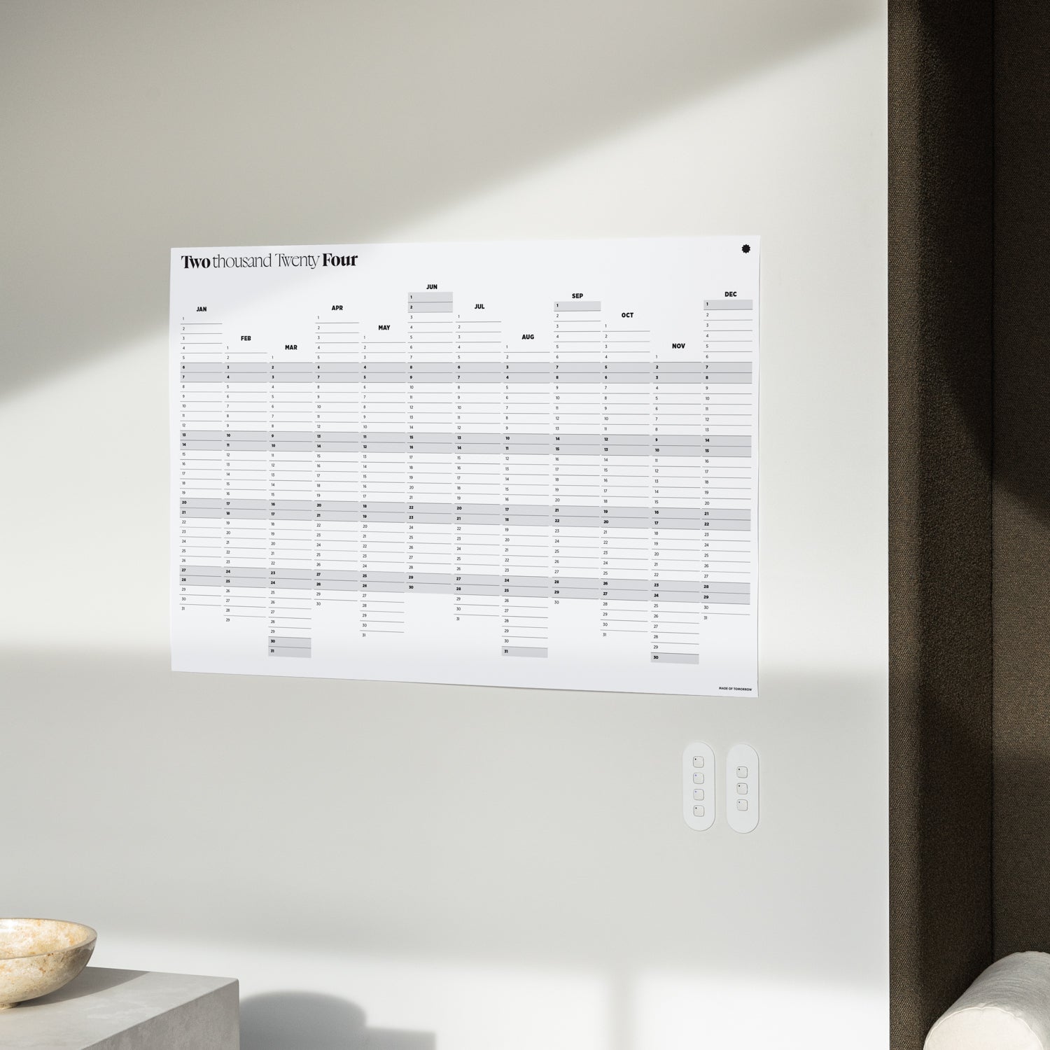 2024 Annual Wall Planner