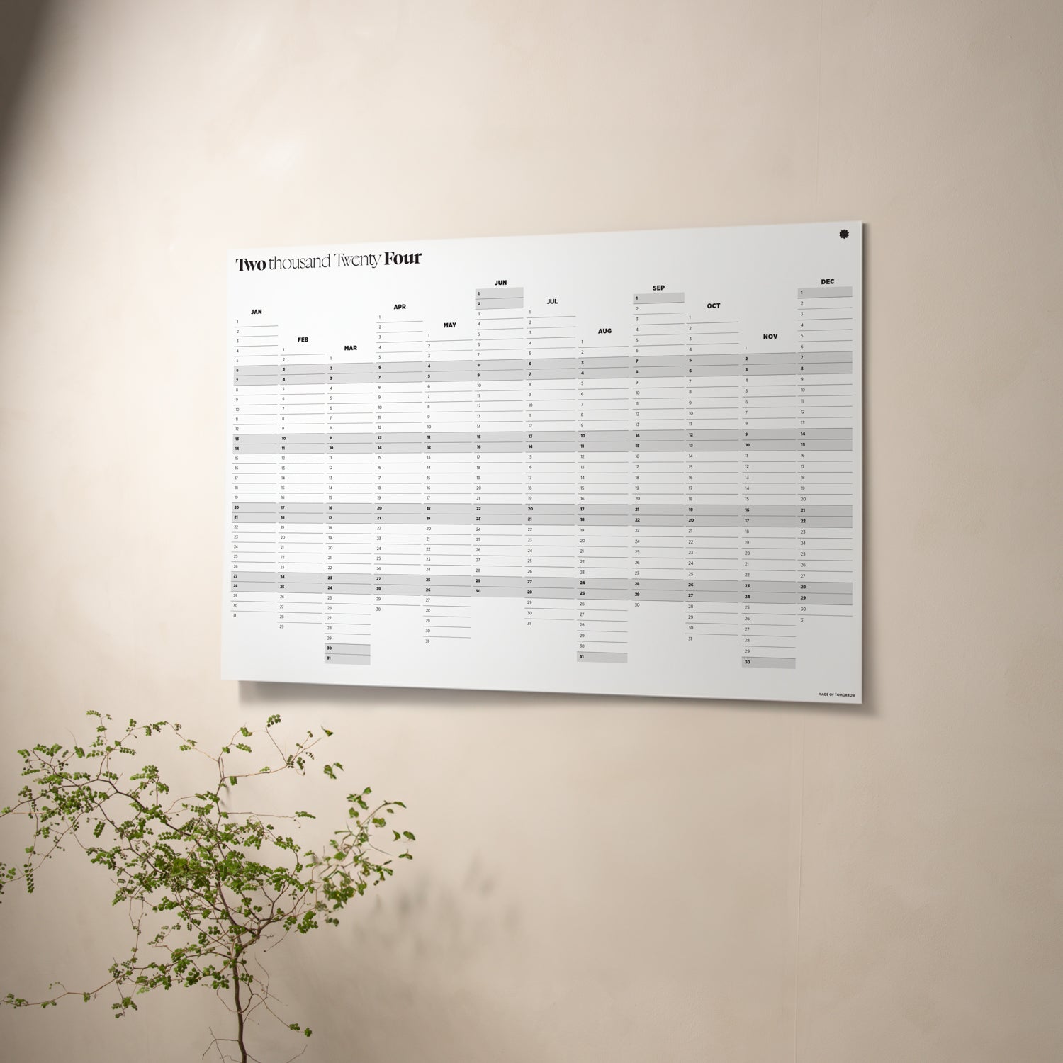 2024 Annual Wall Planner